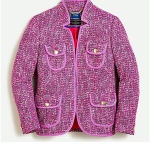 J. Crew Pink Tweed Lady Jacket | NWT Size 6